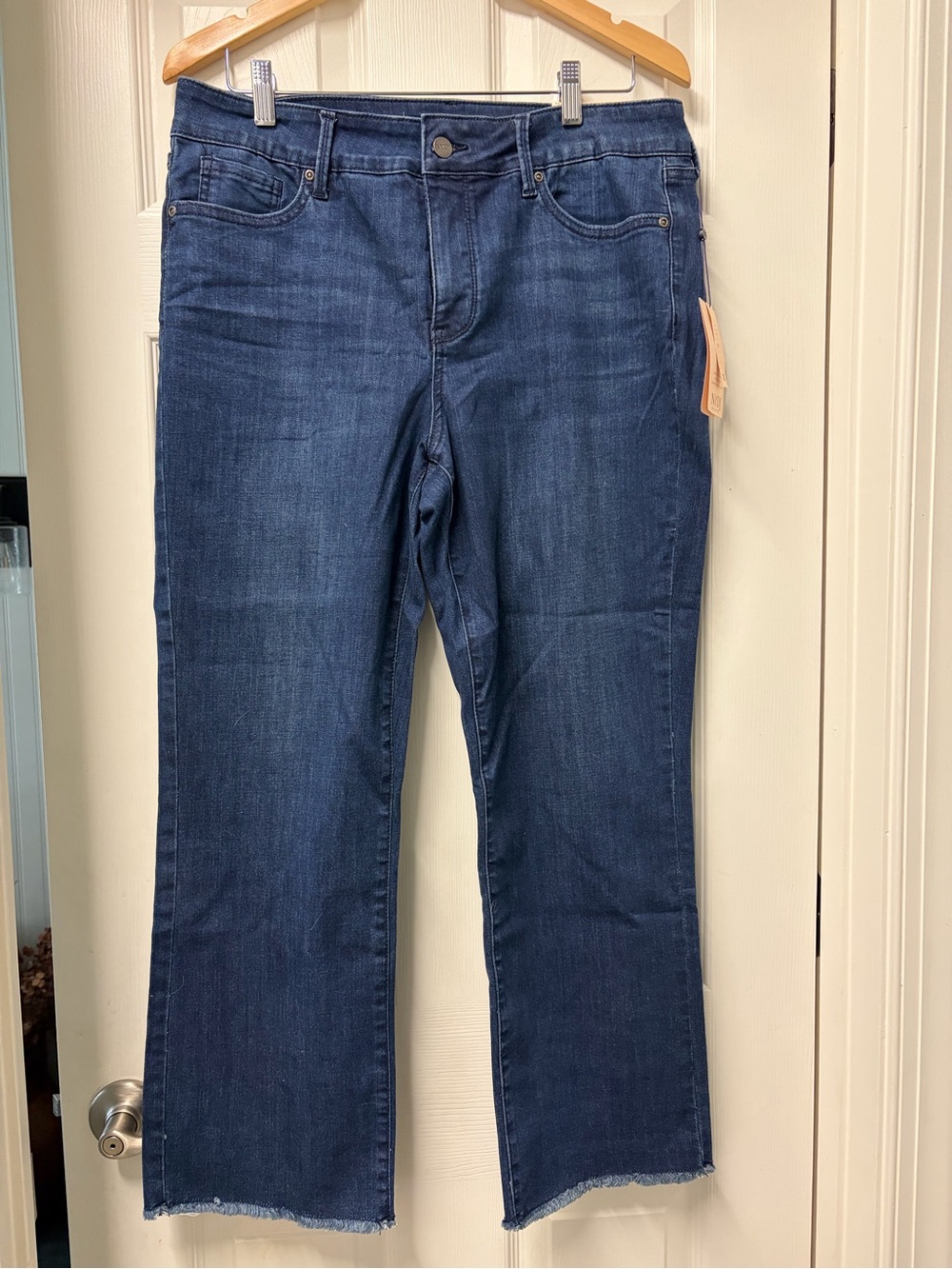 NYDJ Dark Indigo Straight Leg Stretch Jeans